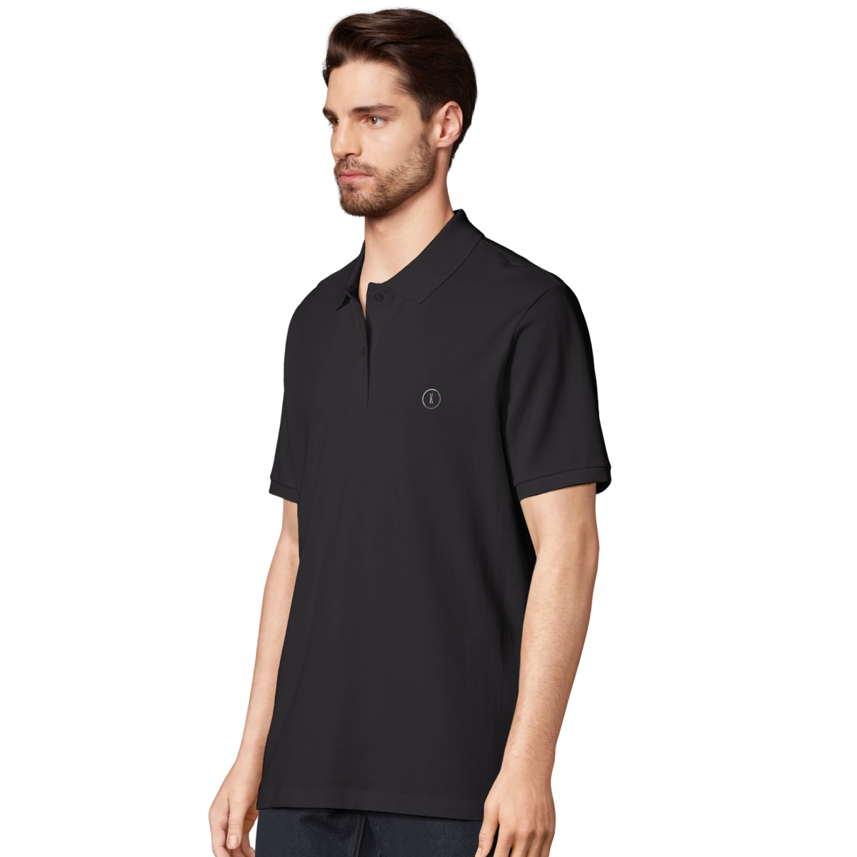 Navy Red Black Blue Grey X Polo Front Image_10