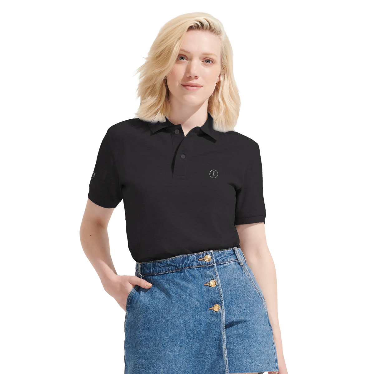 Navy Red Black Blue Grey X Polo Front Image_8